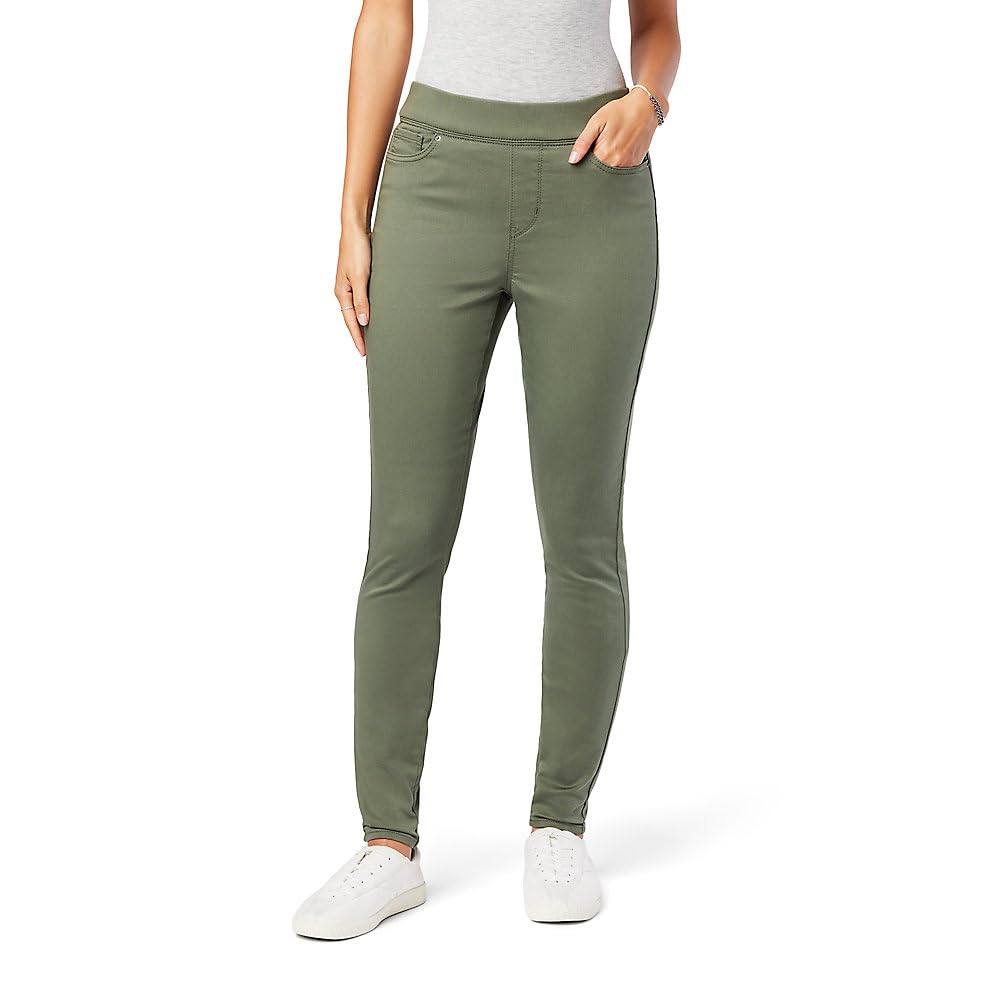 Levi Strauss Signature Gold Women's Totally Shaping Pull-on Skinny Jeans Mid-Rise Stretch Denim Curvy (Available in Plus)