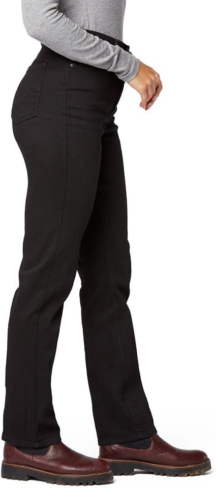 Levi Strauss Signature Gold Women's '03 Essential High-Rise Straight Jeans Stretch Denim (Also Available in Plus)