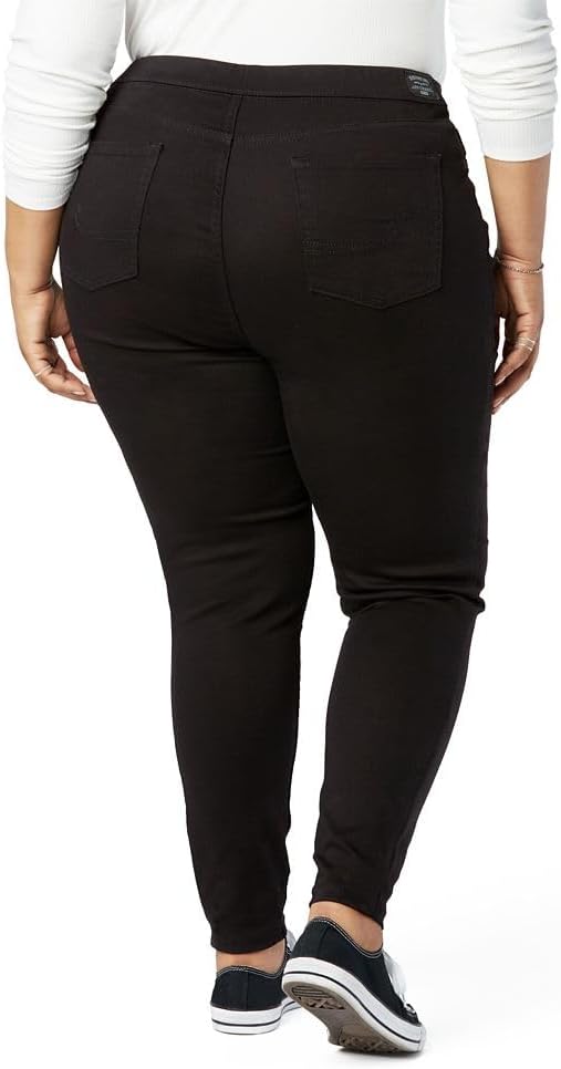 Levi Strauss Signature Gold Women's Totally Shaping Pull-on Skinny Jeans Mid-Rise Stretch Denim Curvy (Available in Plus)
