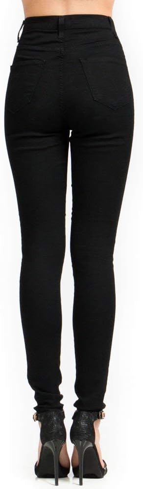Vibrant Women’s Denim Skinny Jeans – Super Stretch High Waisted Classic Casual Slim Fit Pants
