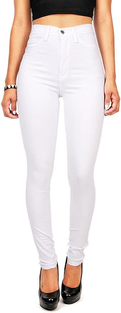 Vibrant Women’s Denim Skinny Jeans – Super Stretch High Waisted Classic Casual Slim Fit Pants