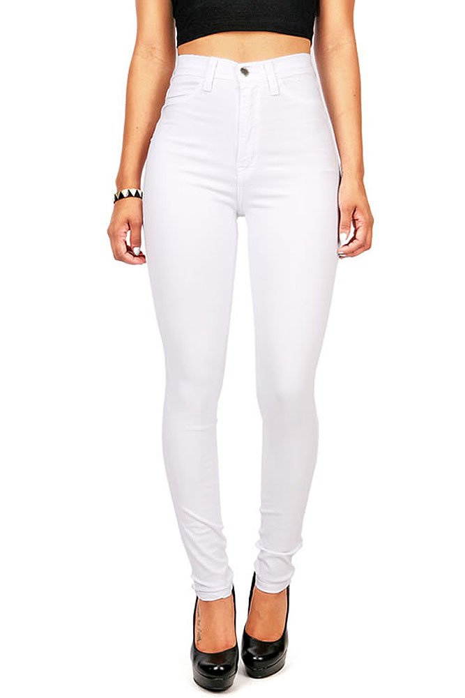 Vibrant Women’s Denim Skinny Jeans – Super Stretch High Waisted Classic Casual Slim Fit Pants