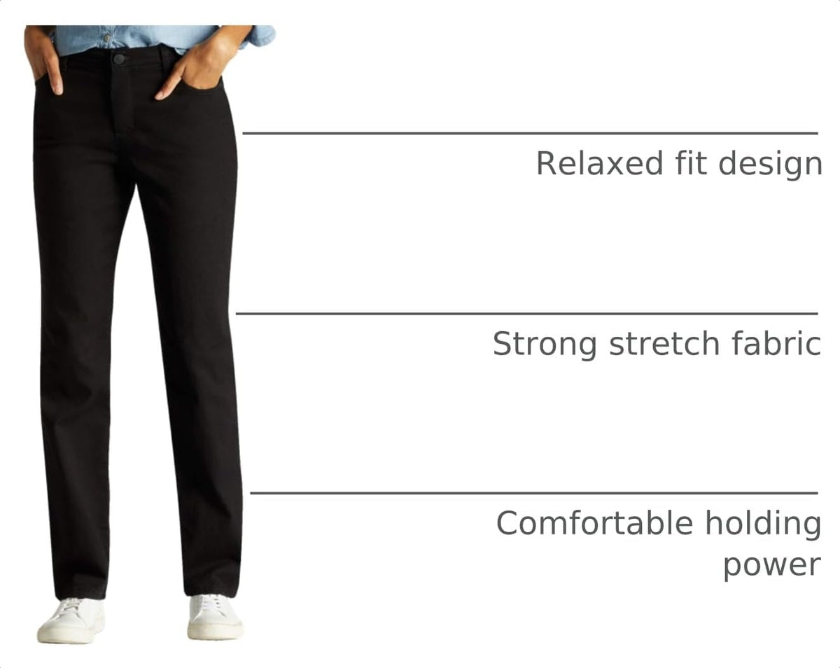 Lee Women's Instantly Slims Classic Relaxed Fit Monroe Straight Leg Jean
