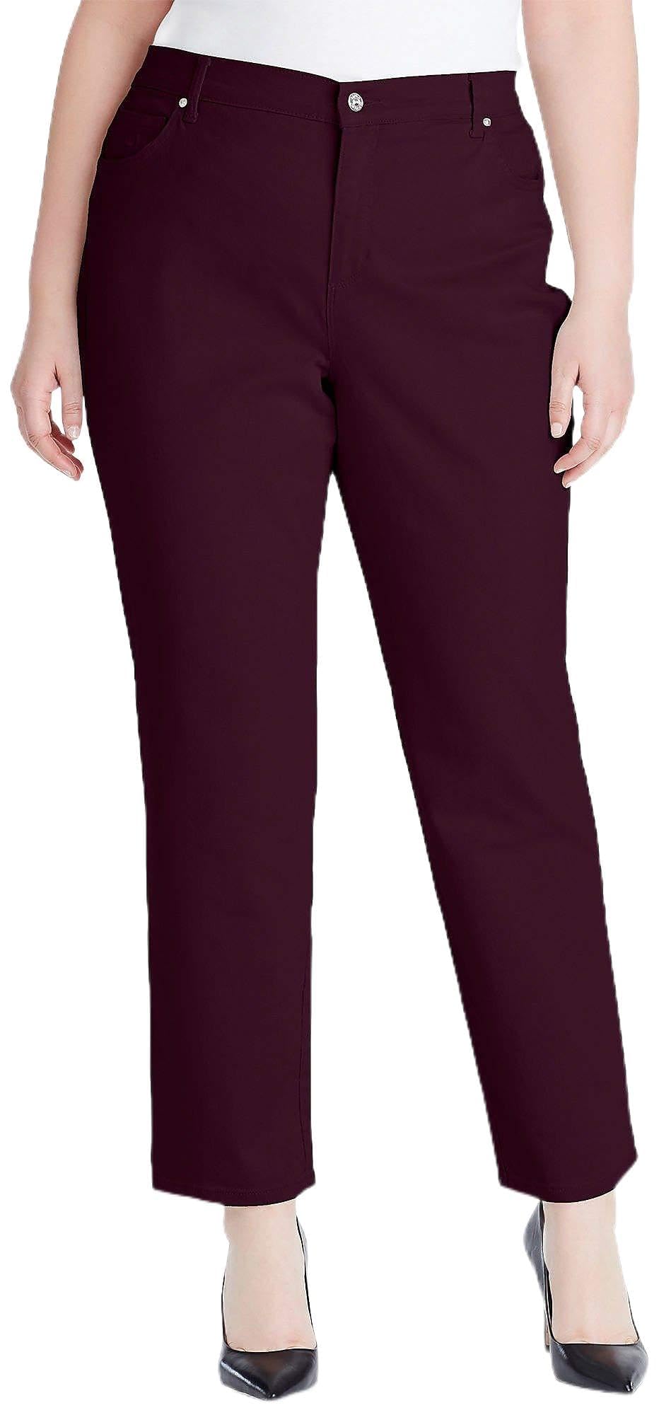 Gloria Vanderbilt Womens Amanda Classic High Rise Tapered Jean Plus Size