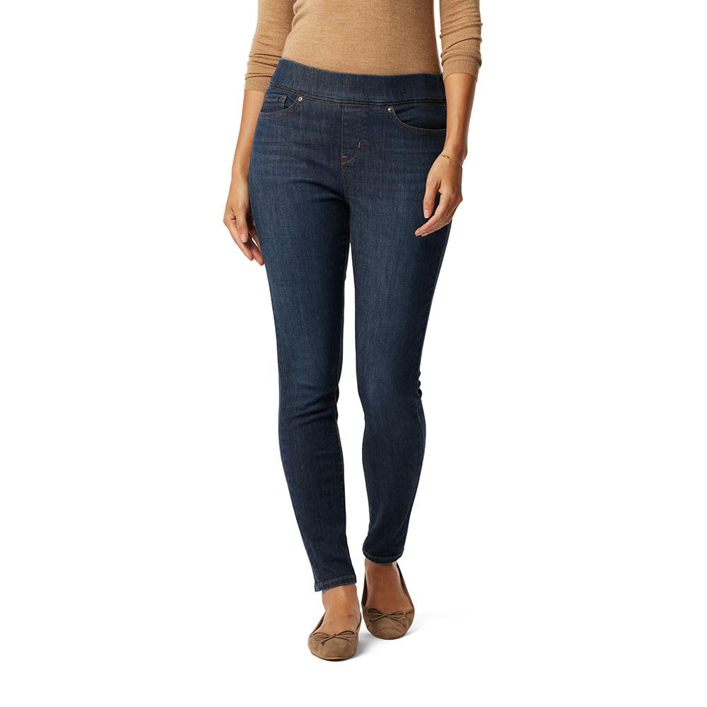 Levi Strauss Signature Gold Women's Totally Shaping Pull-on Skinny Jeans Mid-Rise Stretch Denim Curvy (Available in Plus)
