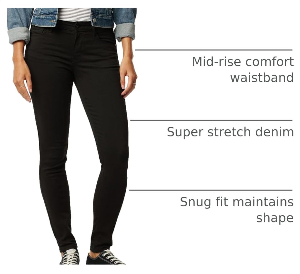 Levi Strauss Signature Gold Women's '03 Essential Mid Rise Skinny Jeans
