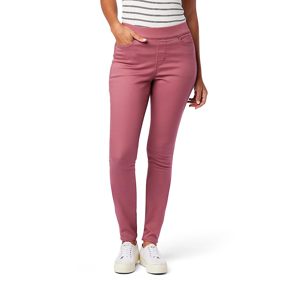 Levi Strauss Signature Gold Women's Totally Shaping Pull-on Skinny Jeans Mid-Rise Stretch Denim Curvy (Available in Plus)