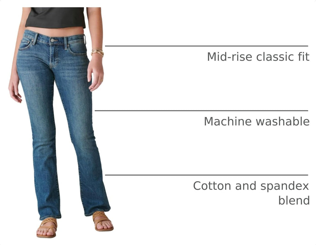 Lucky Brand Women's Mid Rise Easy Rider Bootcut Jean