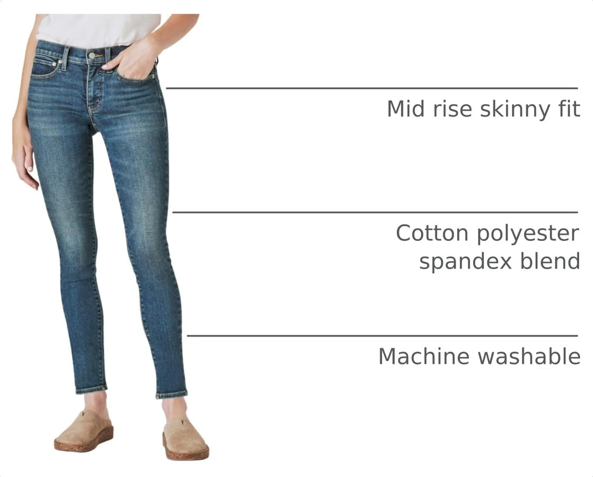 Lucky Brand Women's Mid Rise Ava Skinny Jean