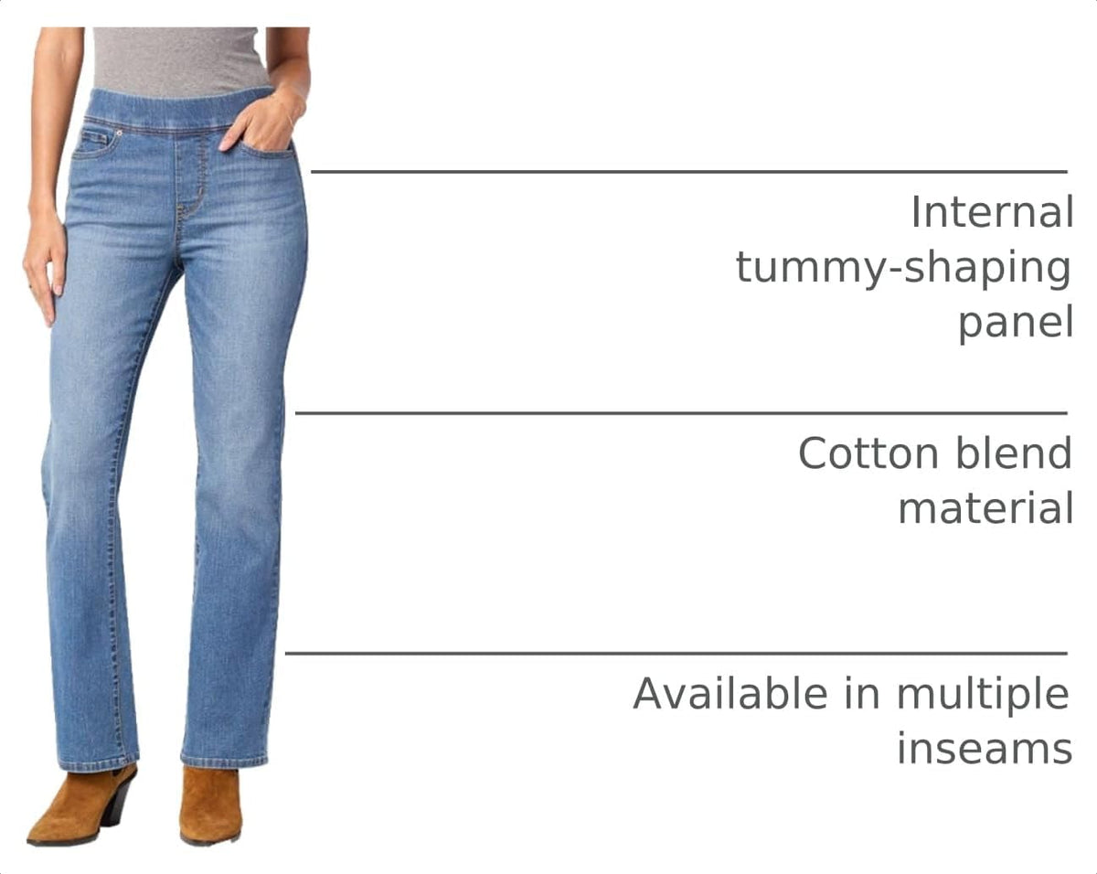 Levi Strauss Signature Gold Women's Totally Shaping Pull On Bootcut Jeans