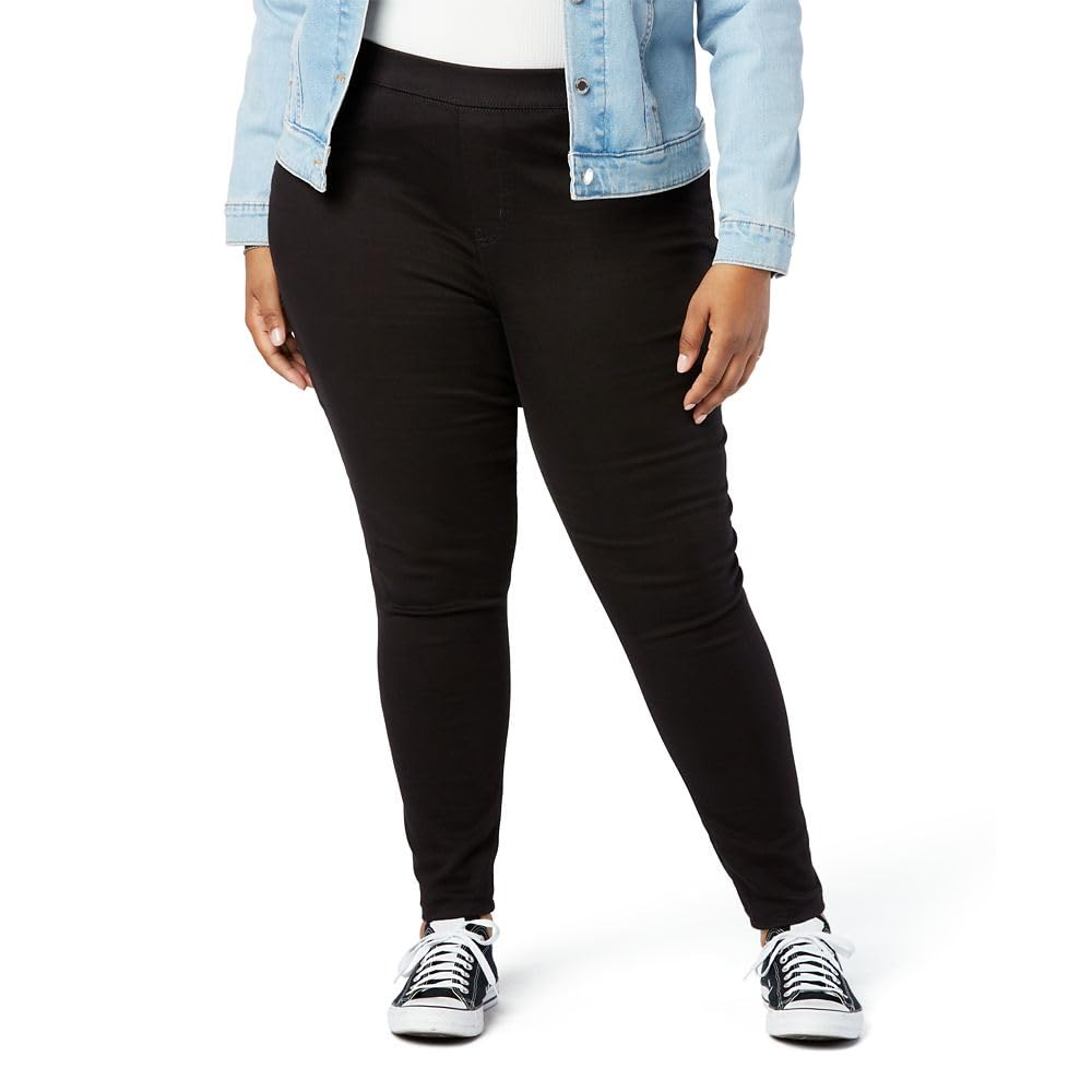 Levi Strauss Signature Gold Women's Totally Shaping Pull-on Skinny Jeans Mid-Rise Stretch Denim Curvy (Available in Plus)