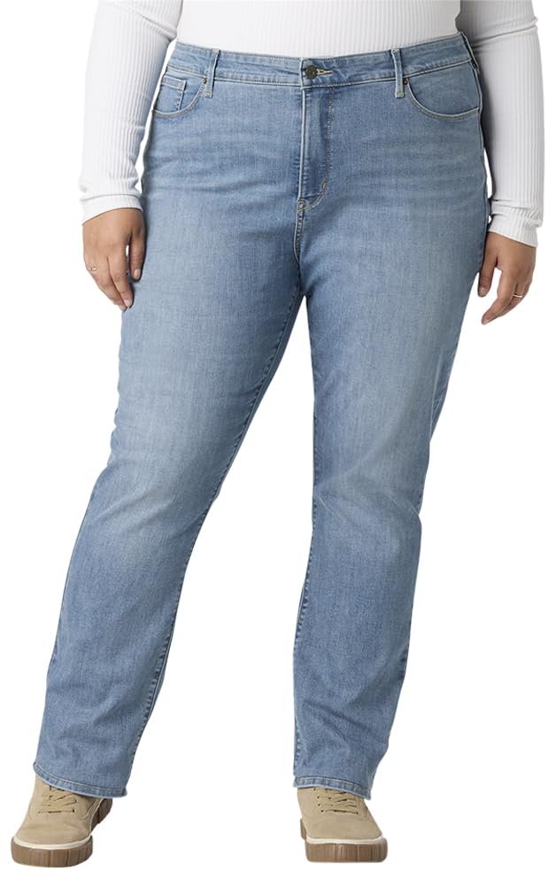 Levi Strauss Signature Gold Women's Totally Shaping Mid Rise Straight Jeans