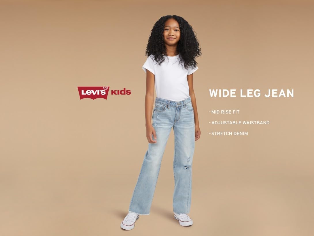 Levi's Girls' Wide Leg Jeans