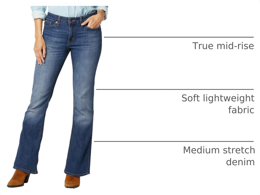 Levi Strauss Signature Gold Women's Mid Rise True Boot Jeans