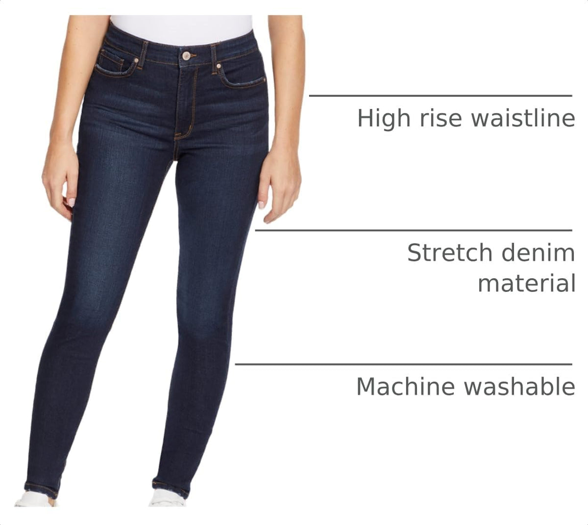 Nine West Womens Ciga High Rise Skinny Jean Standard