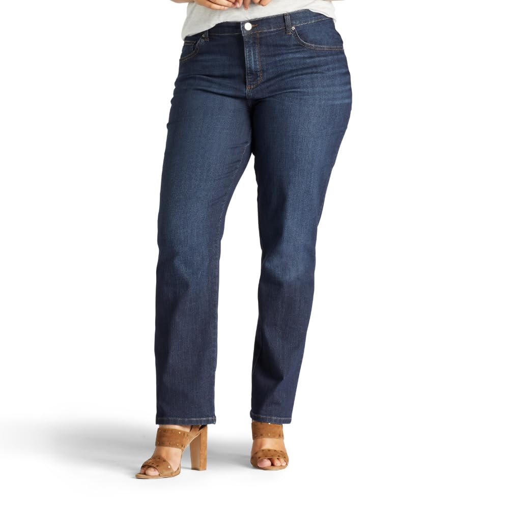Lee Women's Plus Size Relaxed Fit Straight Leg Jean