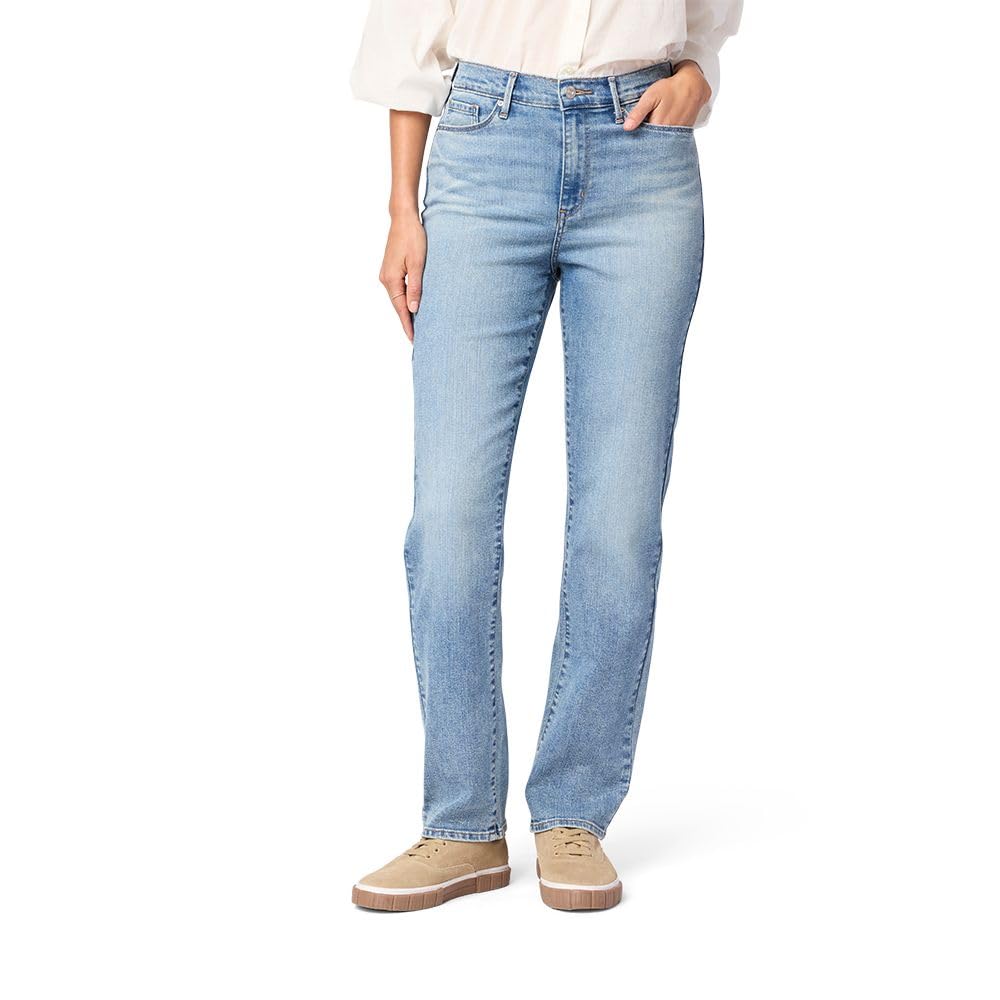 Levi Strauss Signature Gold Women's '03 Essential High-Rise Straight Jeans Stretch Denim (Also Available in Plus)