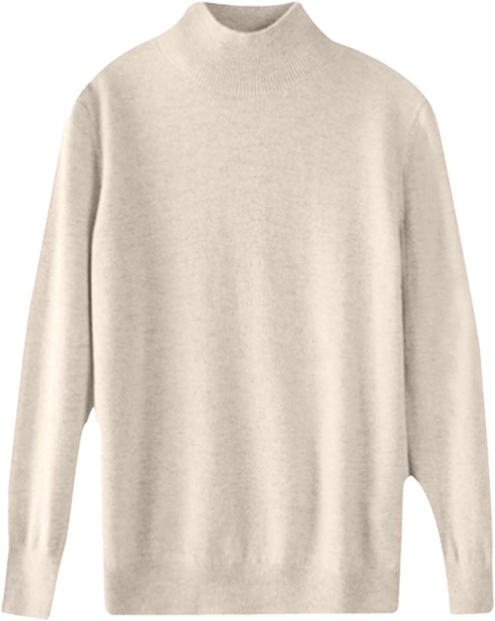 Cashmere Sweaters for Women Mock Turtleneck Warm Pullover Sweater