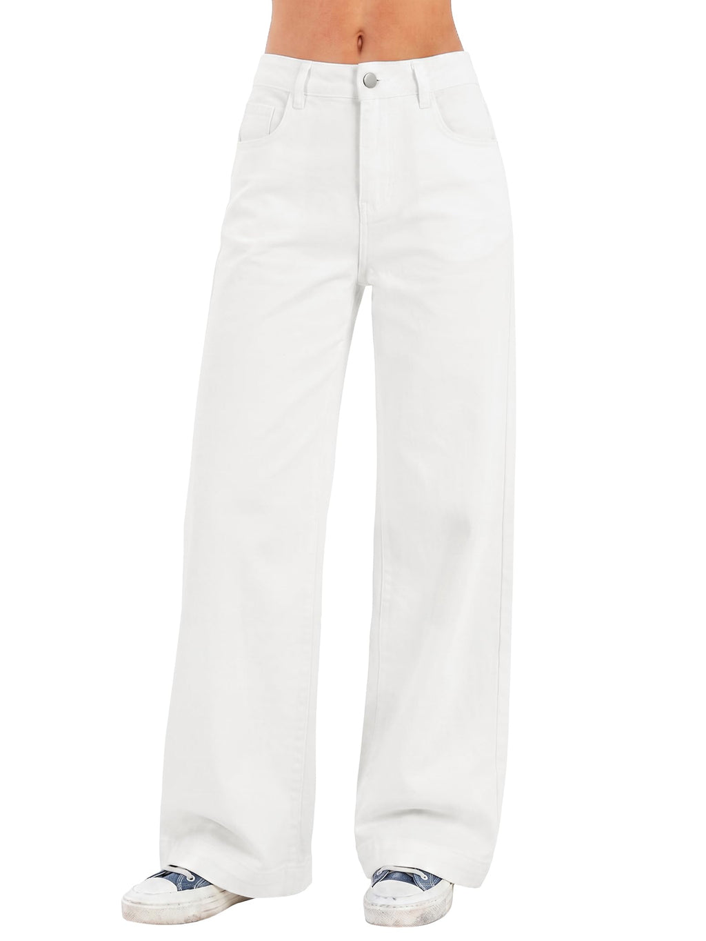 EMMIOL Women 2026 Wide Leg Jeans High Waist Stretchy Baggy Denim Pants