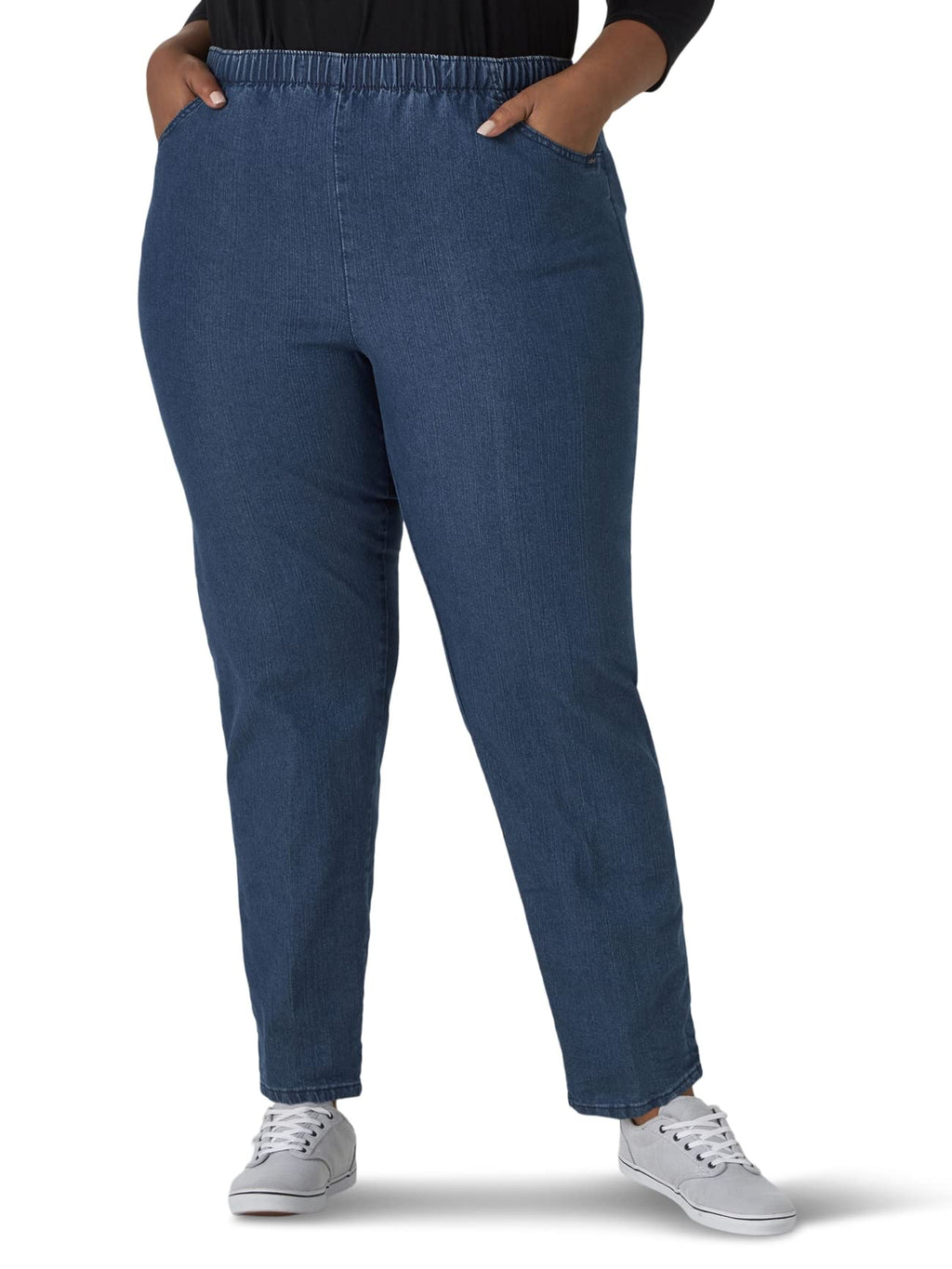 Chic Classic Collection Women's Plus Size Pull-On Pant