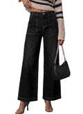 Sidefeel Womens Wide Leg Jeans High Waisted Baggy Denim Pants