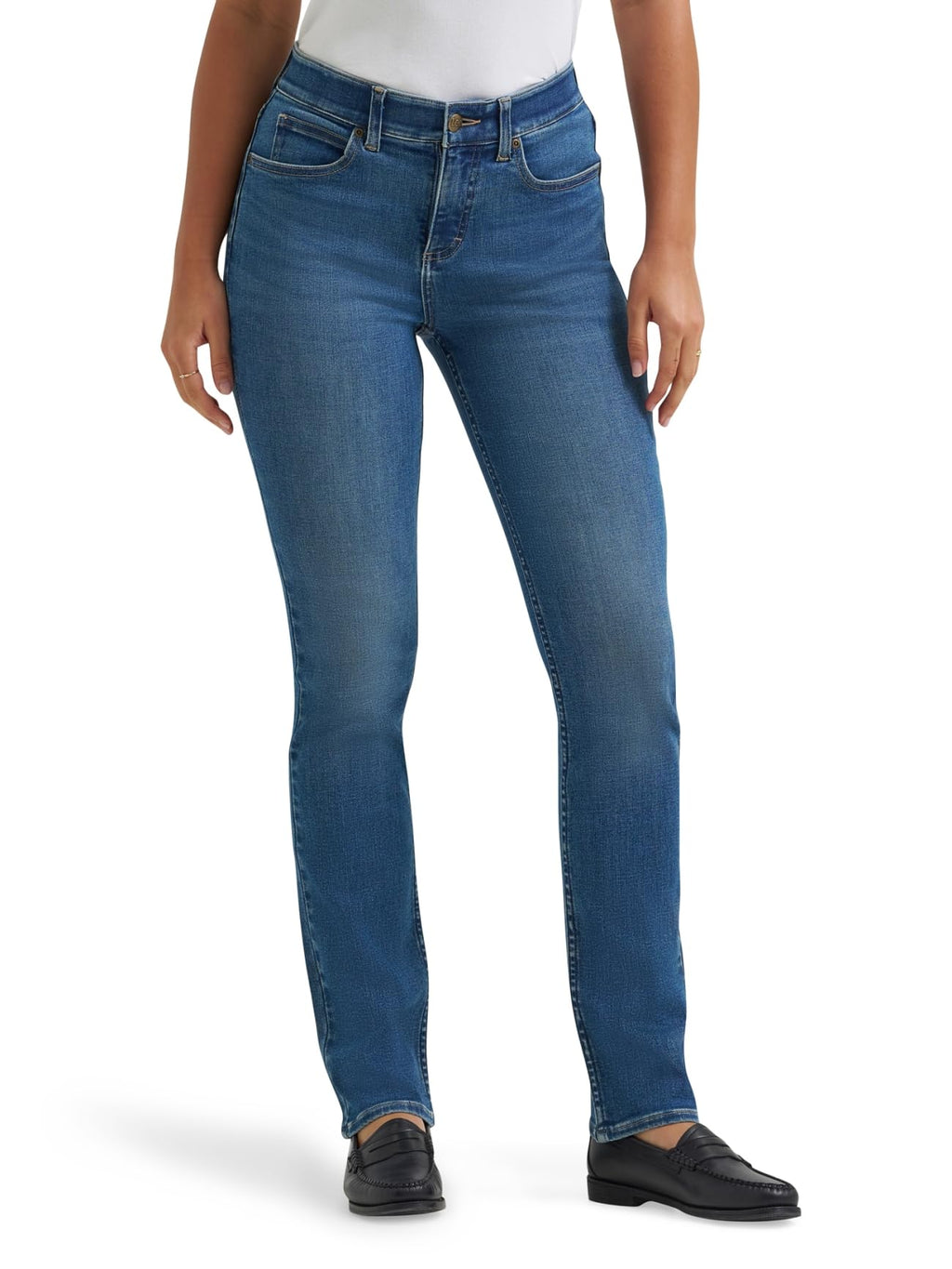 Lee Women's Ultra Lux Comfort with Flex Motion Straight Leg Jean