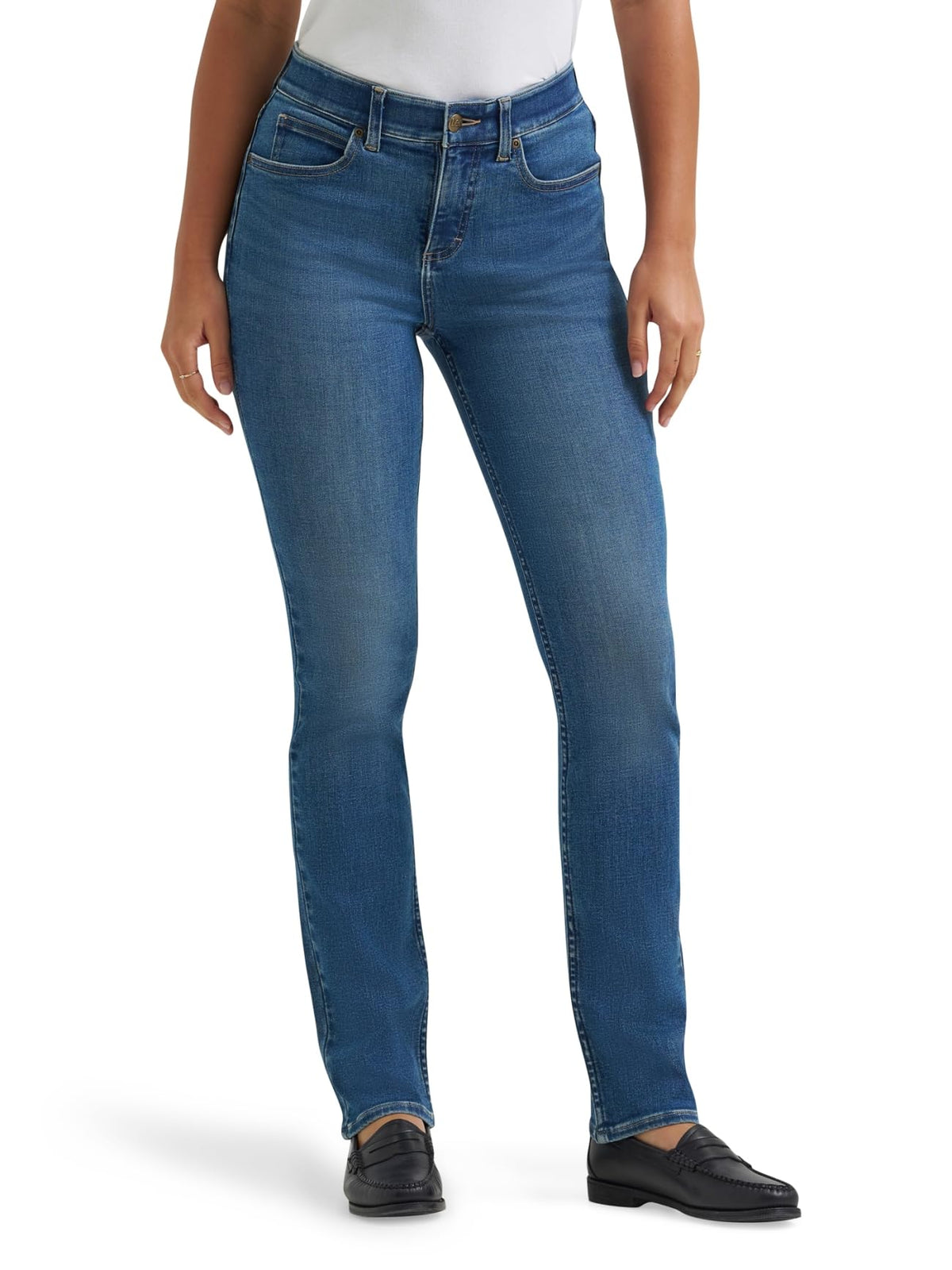 Lee Women's Ultra Lux Comfort with Flex Motion Straight Leg Jean