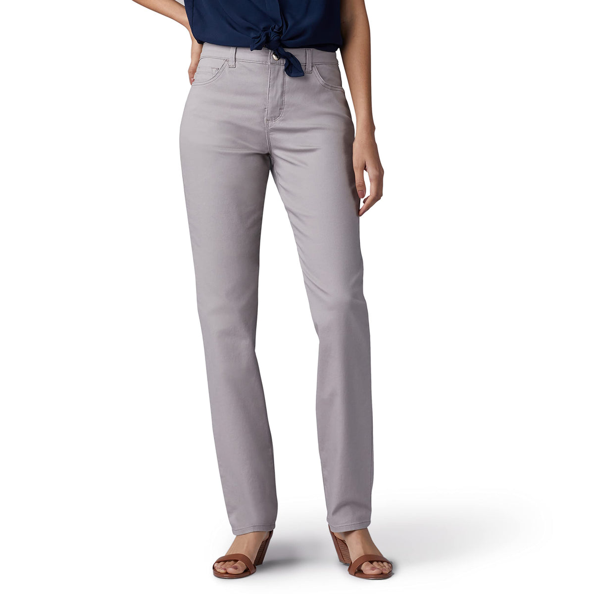 Lee Women's Instantly Slims Classic Relaxed Fit Monroe Straight Leg Jean