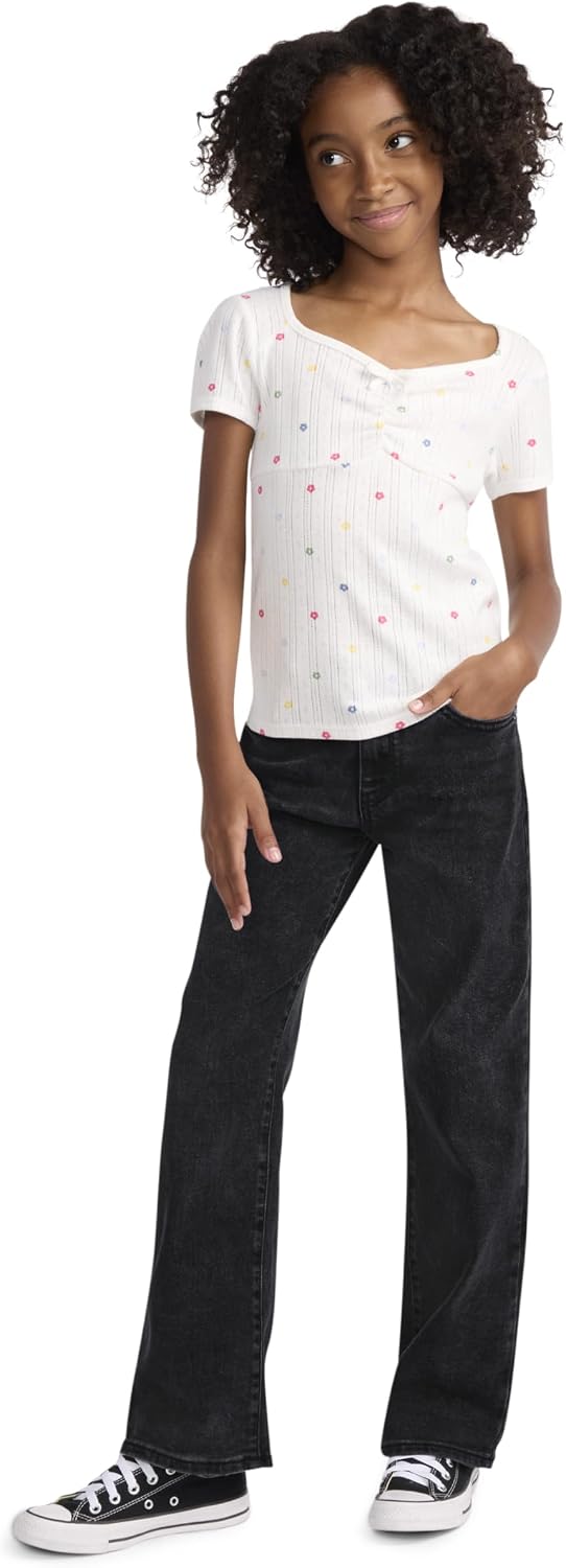 Levi's Girls' Wide Leg Jeans