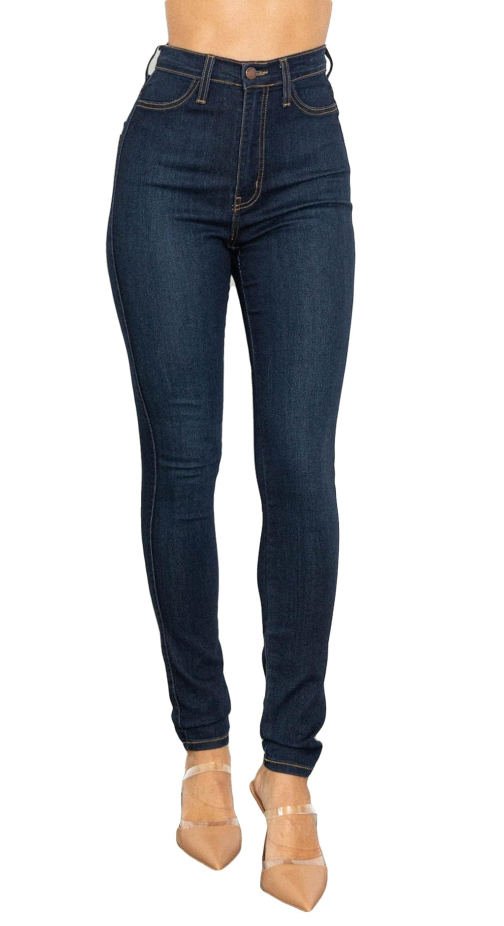 Vibrant Women’s Denim Skinny Jeans – Super Stretch High Waisted Classic Casual Slim Fit Pants