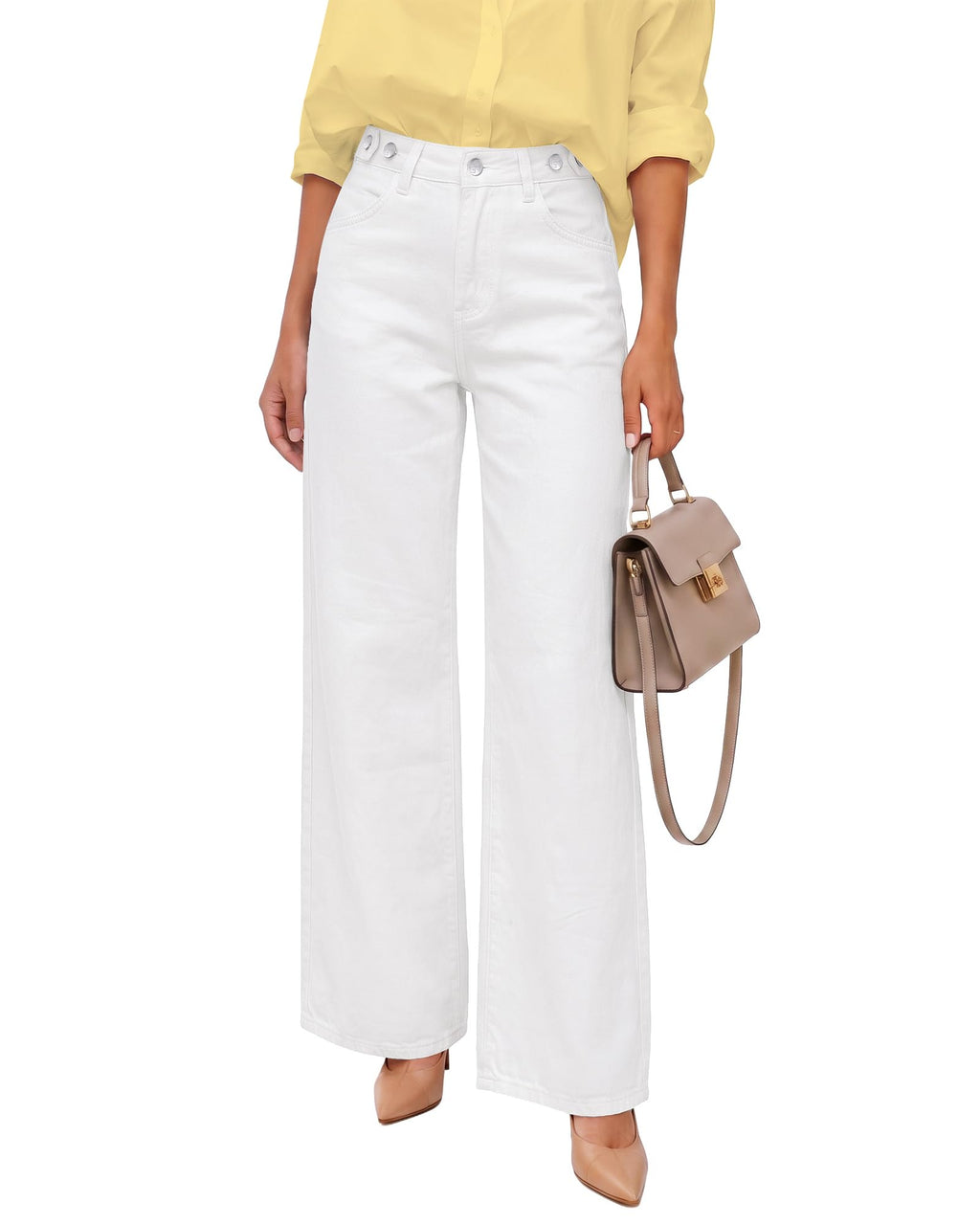 GRAPENT Wide Leg Jeans for Women High Waisted Baggy Stretchy Denim Pants