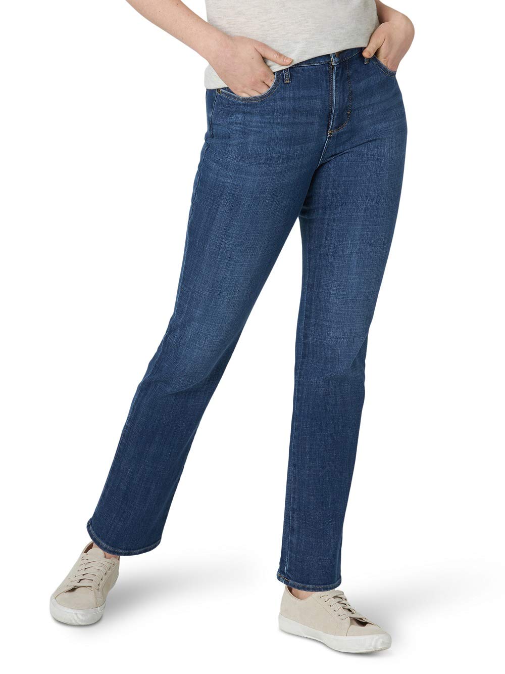 Lee Women's Instantly Slims Classic Relaxed Fit Monroe Straight Leg Jean
