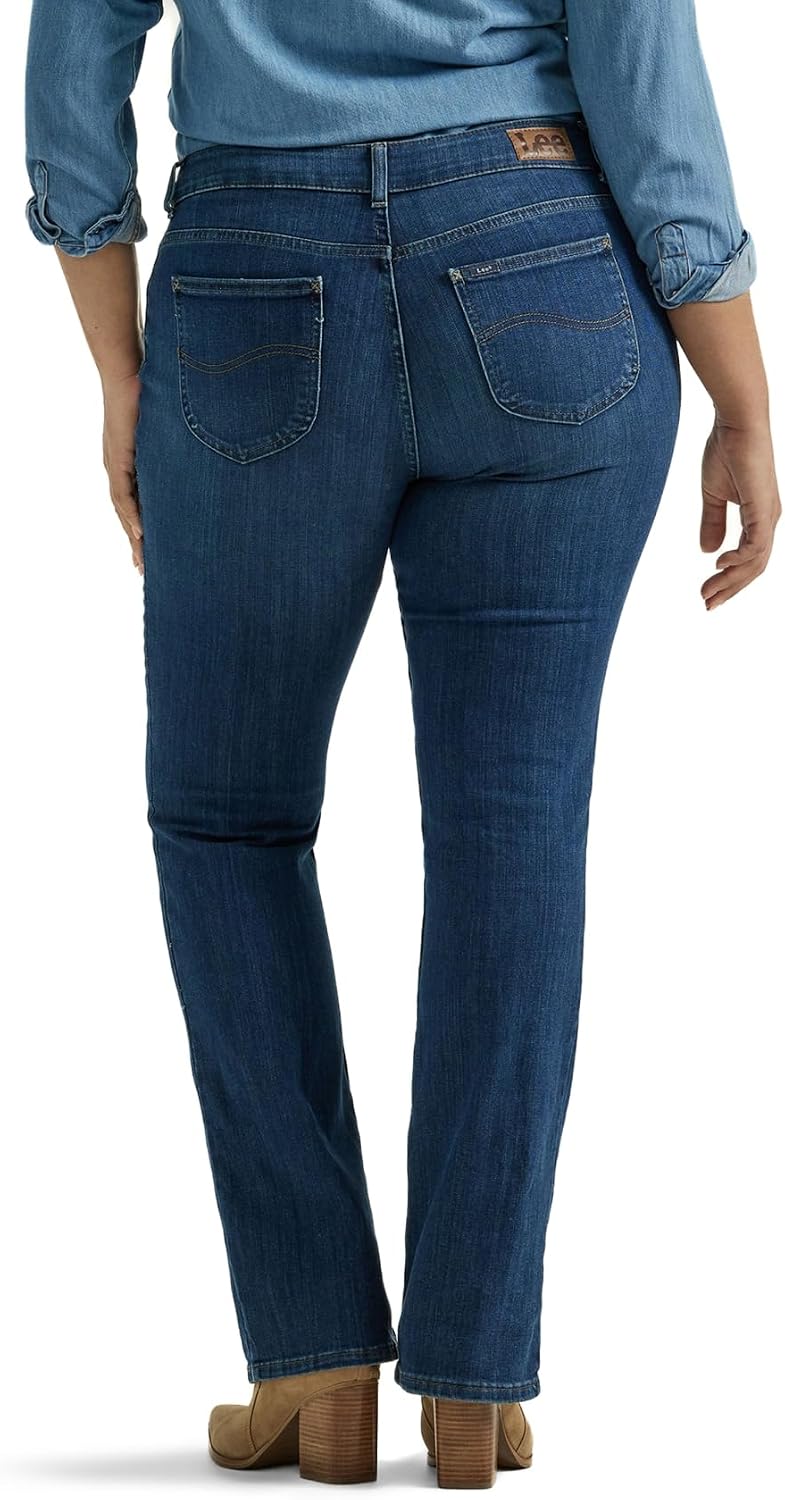Lee Womens Plus Size Legendary Mid Rise Bootcut Jean