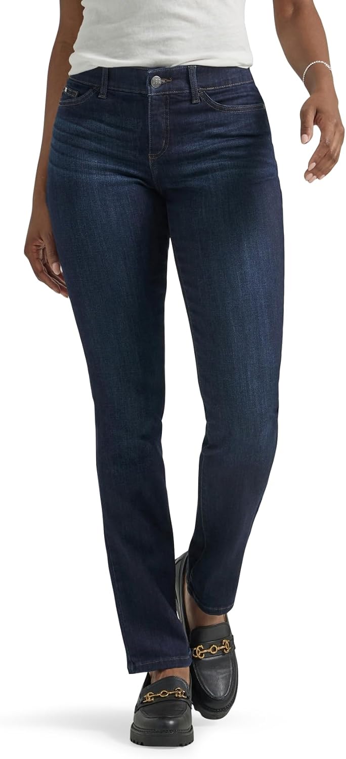 Lee Women's Ultra Lux Comfort with Flex Motion Straight Leg Jean