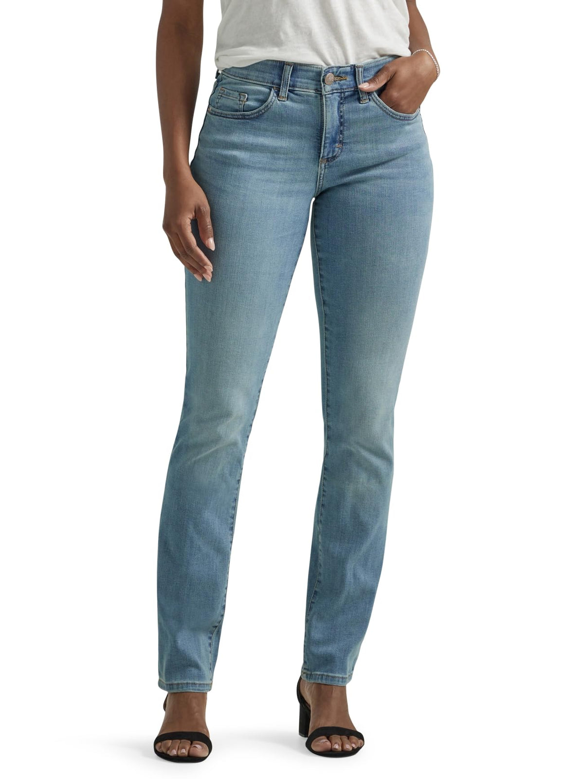 Lee Women's Ultra Lux Comfort with Flex Motion Straight Leg Jean