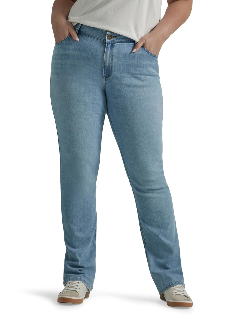Lee Womens Plus Size Legendary Mid Rise Bootcut Jean