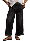 Eytino Plus Size Jeans for Women High Waisted Wide Leg Jeans Trendy Baggy Loose Stretchy Denim Pants with Pockets(1X-5X)