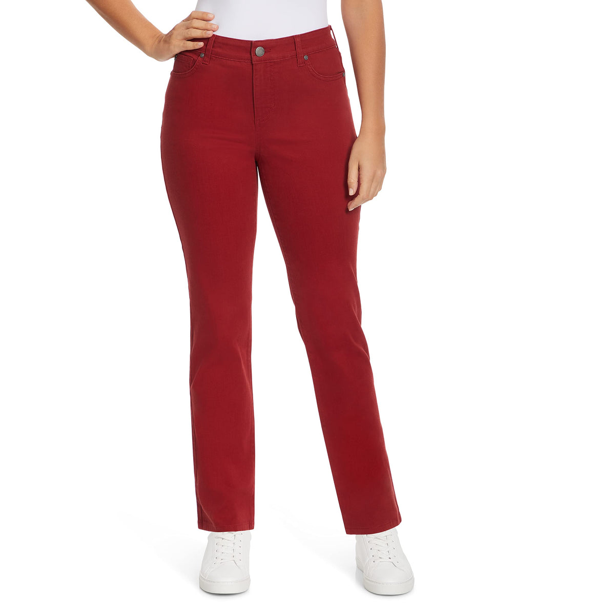 Bandolino Women's Mandie Signature Fit High Rise Straight Leg Jean Plus