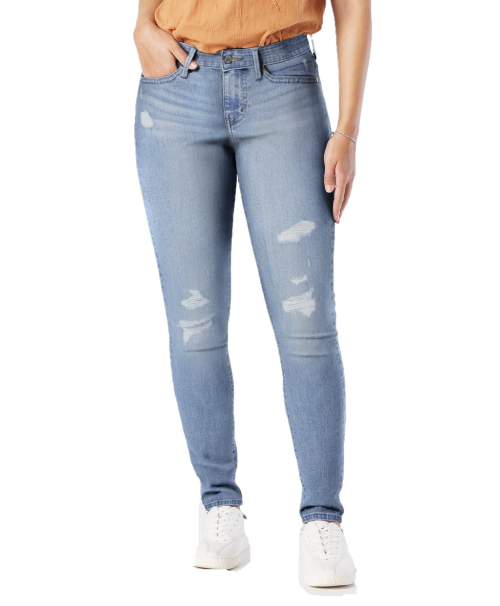 Levi Strauss Signature Gold Women's '03 Essential Mid Rise Skinny Jeans