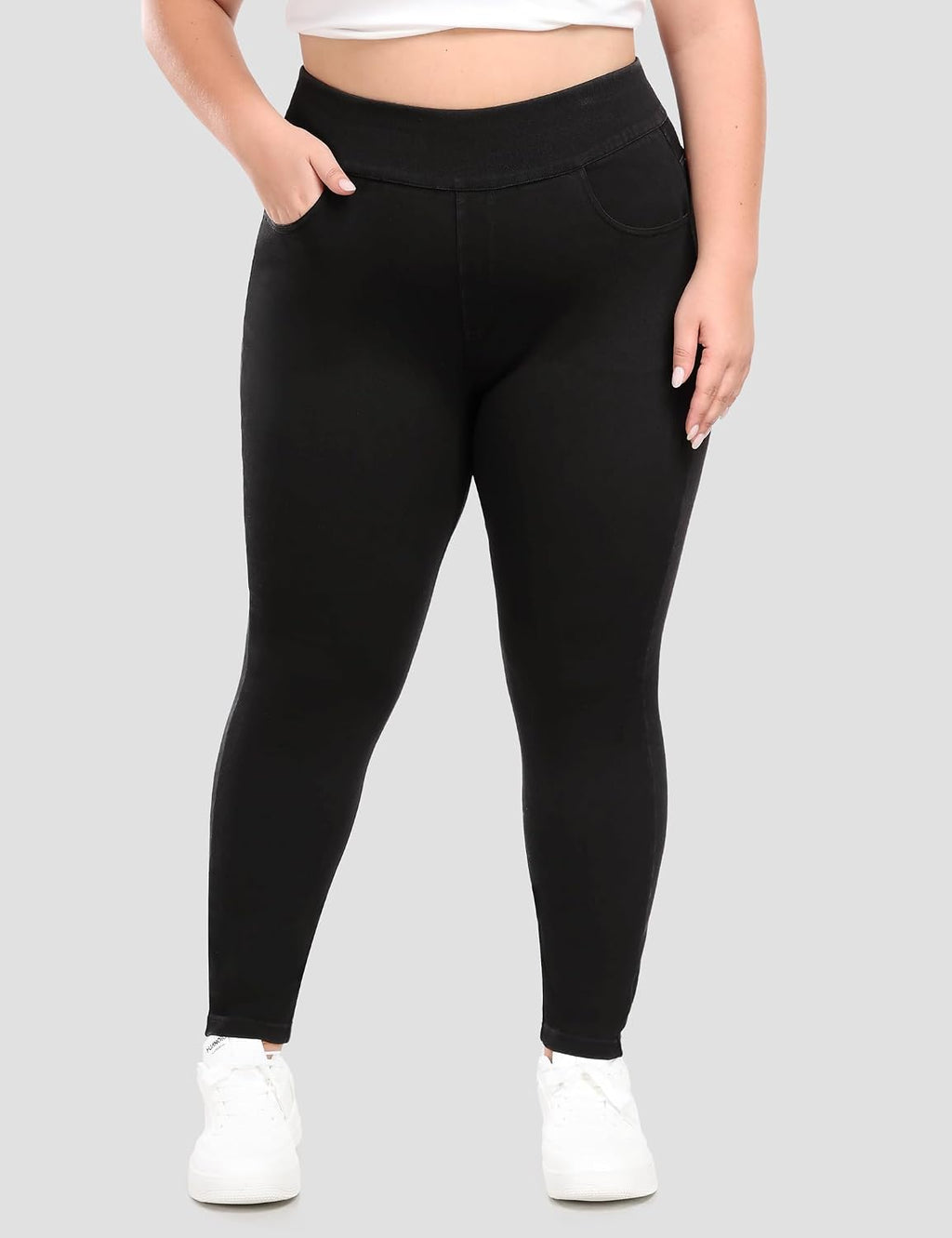 IUGA Stretchy Jeans for Women Pull On Jeggings High Waist Denim Leggings
