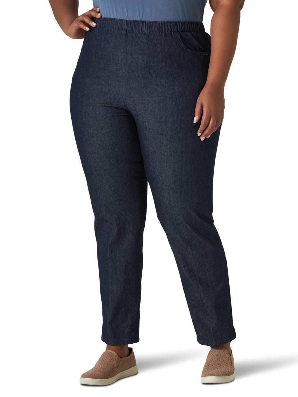 Chic Classic Collection Women's Plus Size Pull-On Pant