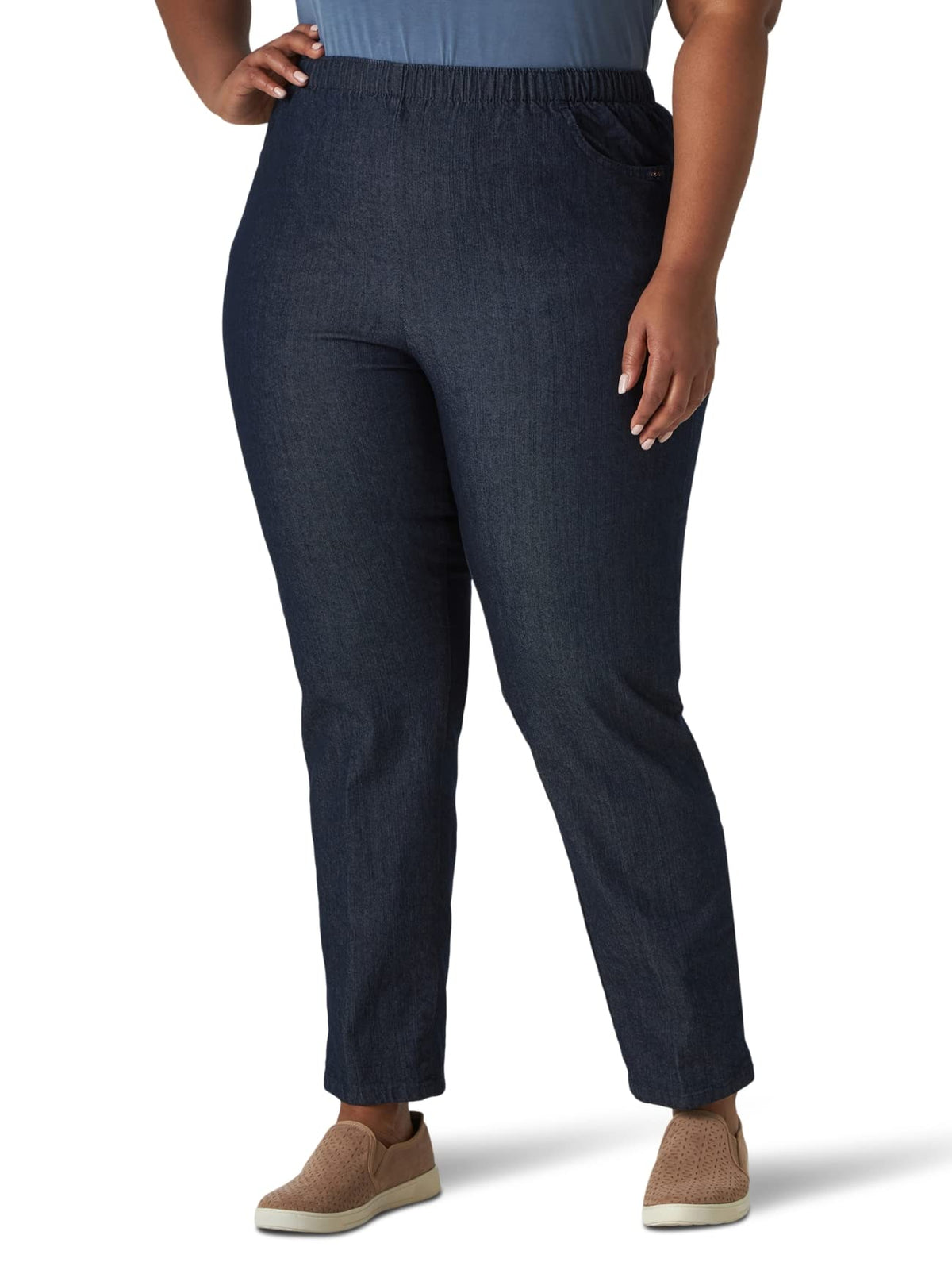 Chic Classic Collection Women's Plus Size Pull-On Pant
