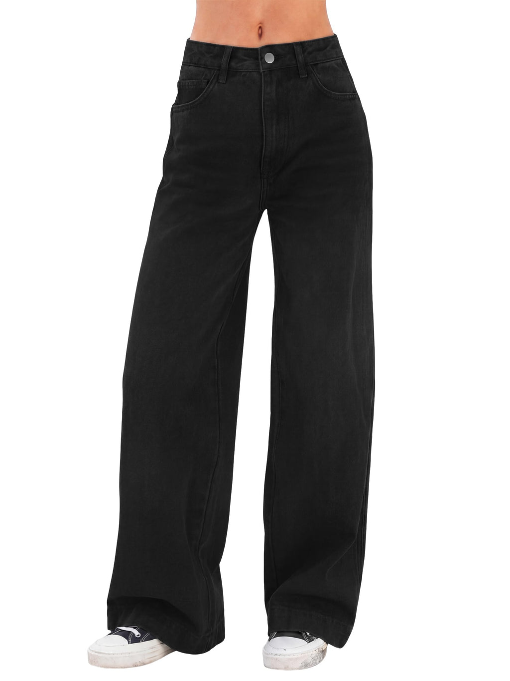 EMMIOL Women 2026 Wide Leg Jeans High Waist Stretchy Baggy Denim Pants