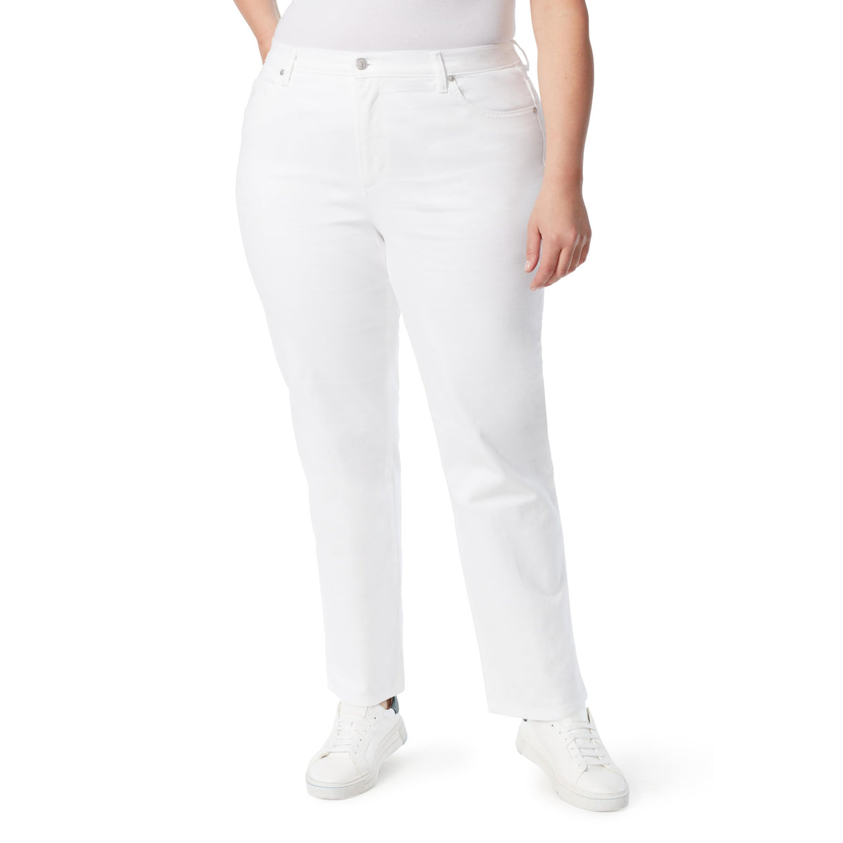 Gloria Vanderbilt Womens Amanda Classic High Rise Tapered Jean Plus Size