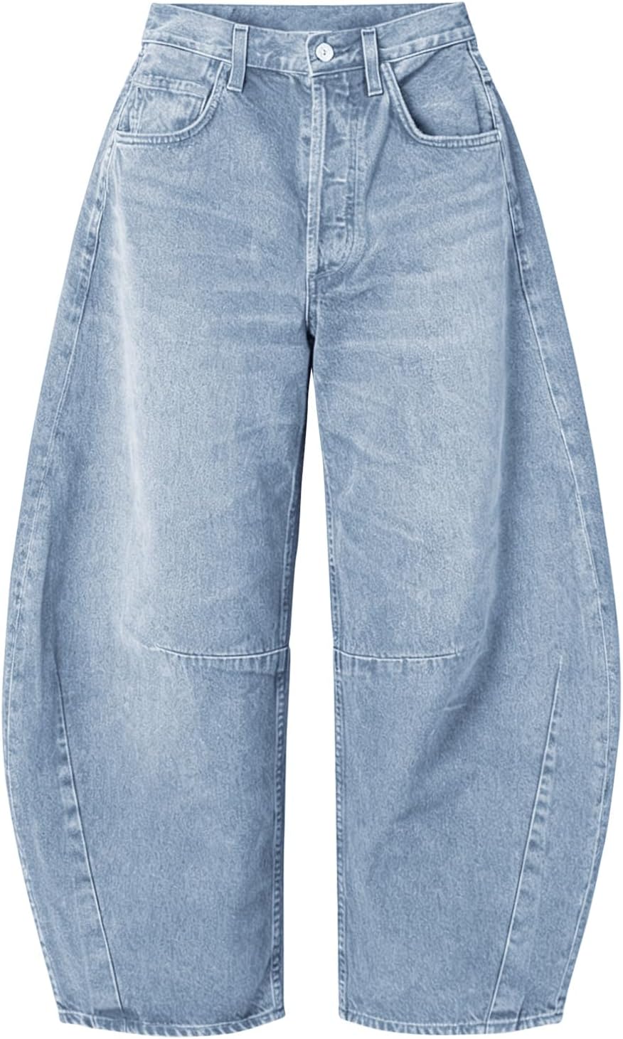 EXLURA Barrel Jeans Women Y2K Boyfriend Denim Pants Casual Baggy Jeans