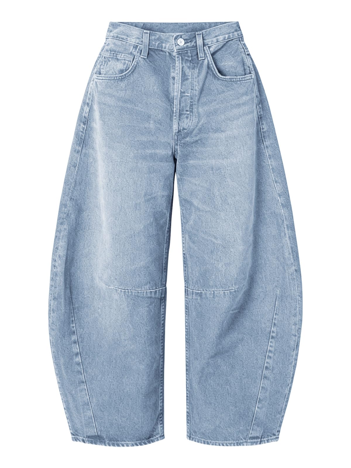 EXLURA Barrel Jeans Women Y2K Boyfriend Denim Pants Casual Baggy Jeans