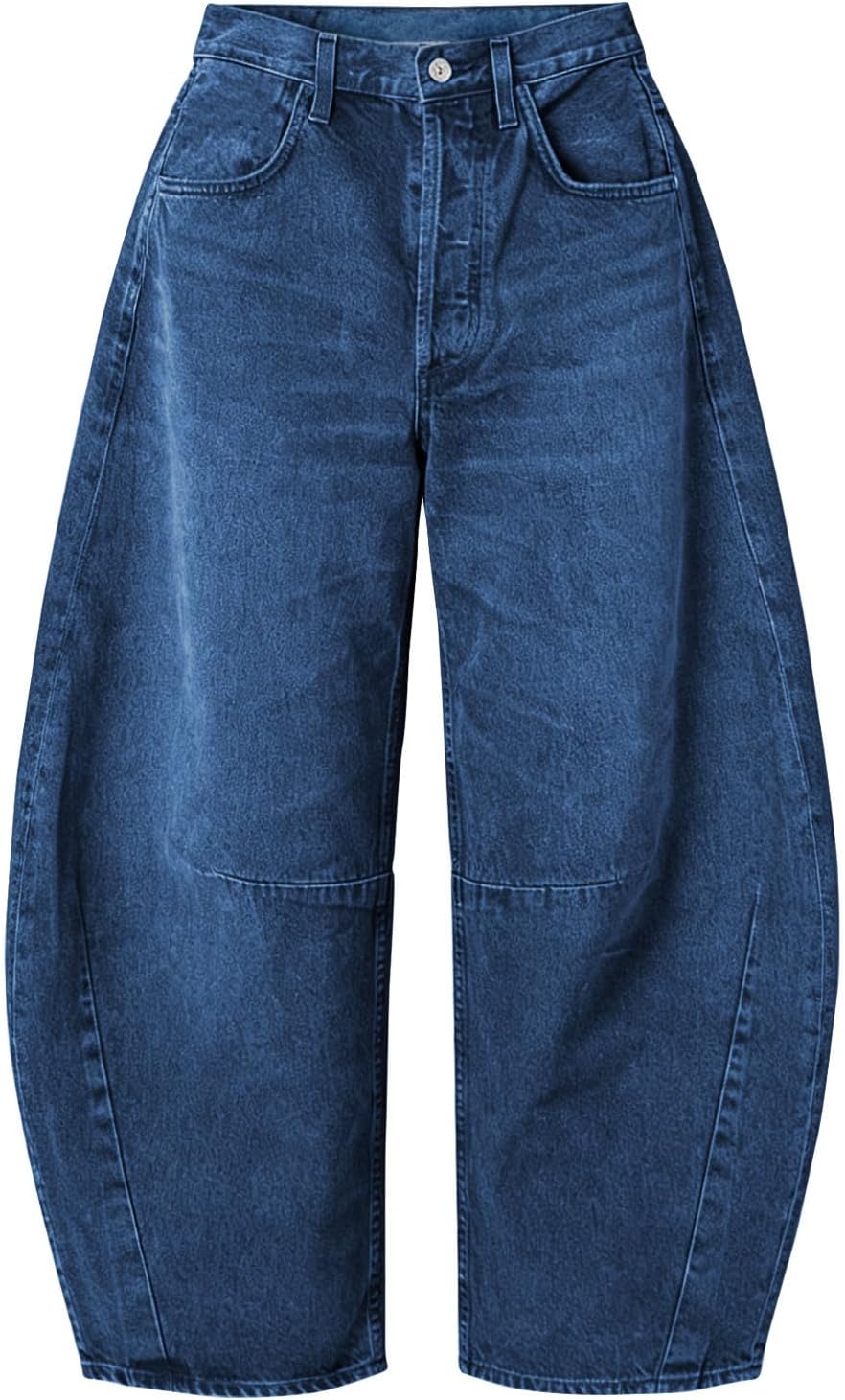EXLURA Barrel Jeans Women Y2K Boyfriend Denim Pants Casual Baggy Jeans