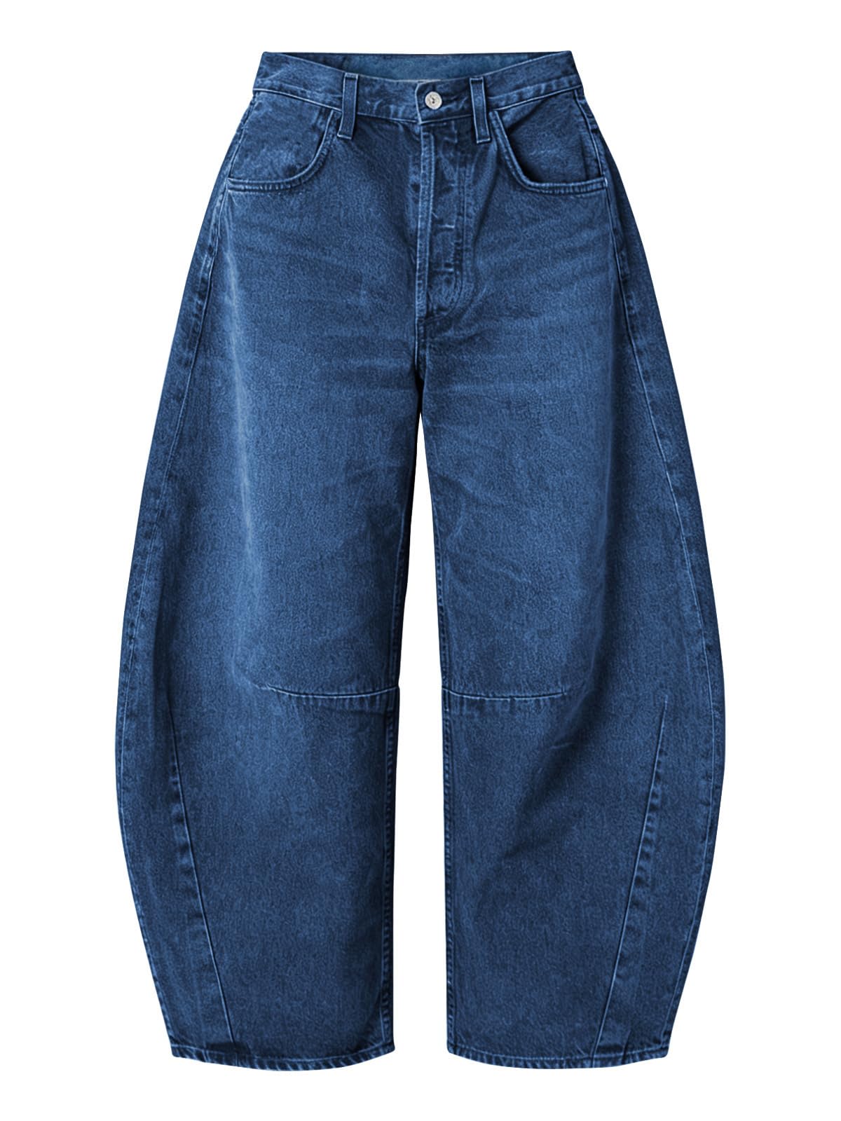 EXLURA Barrel Jeans Women Y2K Boyfriend Denim Pants Casual Baggy Jeans