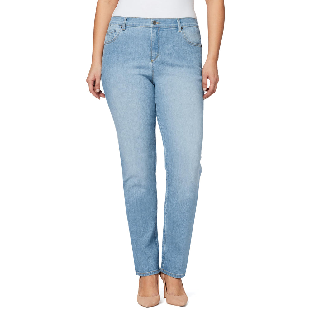 Gloria Vanderbilt Womens Amanda Classic High Rise Tapered Jean Plus Size