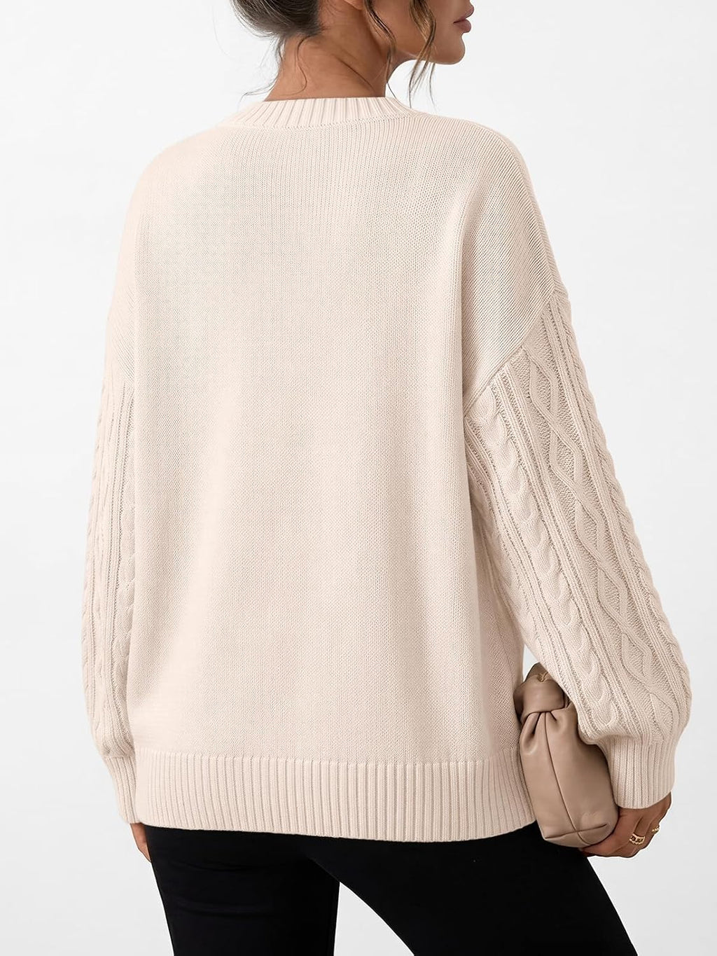 Trendy Queen Womens Oversized Cable Knit Chunky Fall Pullover Sweaters 2026